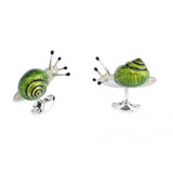 Sterling Silver Snail Cufflinks