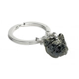 Sterling Silver Bull Dog Keyring