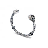 Sterling Silver Skull Bangle