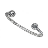 Sterling Silver Plaited Bangle
