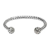 Sterling Silver Plaited Bangle