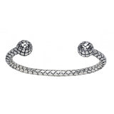 Sterling Silver Plaited Bangle