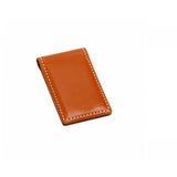 Leather Magnetic Money Clip in Tan