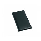Leather Gents Chequebook Wallet in Black