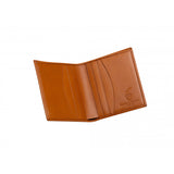 Leather Credit Card Wallet in Tan