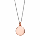 9ct Rose Gold 20mm Disc Pendant