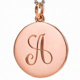 9ct Rose Gold 18mm Disc Pendant