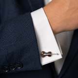 Sterling Silver Violin Cufflinks