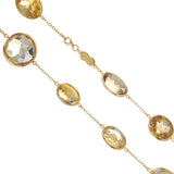 18ct Yellow Gold 24" Light And Dark Citrine Necklace