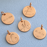 18ct Rose Gold Disc Pendant
