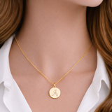 18ct Yellow Gold Disc Pendant