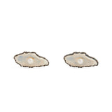 Sterling Silver Oxidised Oyster And Pearl Cufflinks