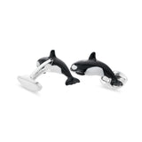 Sterling Silver Killer Whale Cufflinks