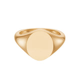 Rose Gold Oval Signet Ring (14x11.5mm) – 18ct