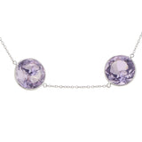 18ct White Gold Pale Amethyst 20" Necklace