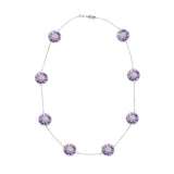 18ct White Gold Pale Amethyst 20" Necklace