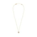18ct Yellow Gold Heart-Shaped Diamond Pendant Necklace