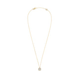 18ct Yellow Gold Cushion-Shaped Diamond Pendant Necklace