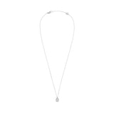 18ct White Gold Pear-Shaped Diamond Pendant Necklace