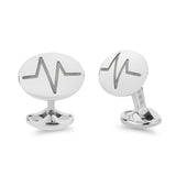 Limited Edition Sterling Silver Air Ambulance Pulse Cufflinks