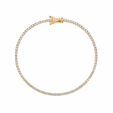 18ct Yellow Gold Diamond Set Tennis Bracelet