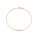 18ct Yellow Gold Diamond Set Bracelet