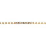 18ct Yellow Gold Diamond Set Bracelet