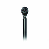 Black Walking Stick with Matte Black Skull Head