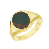 Yellow Gold Stone Set Bloodstone Signet Ring