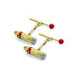 18ct Yellow Gold Cigar and Matchstick Cufflinks