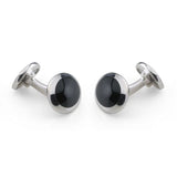 Sterling Silver Oval Black Onyx Dress Set