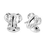 Sterling Silver Elephant Head Cufflinks