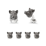 Sterling Silver Oxidised Boar Dress Set