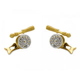 18ct Gold Rotating Fishing Reel Cufflinks