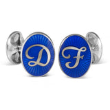 Sterling Silver Personalised Initial Cufflinks