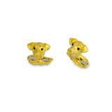 18ct Yellow Gold Jack Russell Cufflinks With Sapphire Eyes