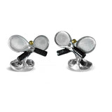 Sterling Silver Tennis Racket Cufflinks