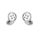 Sterling Silver Button Cufflinks