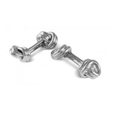 Sterling Silver Double Knot Cufflinks