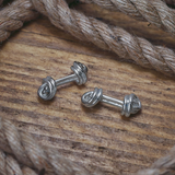 Sterling Silver Double Knot Cufflinks