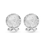 Sterling Silver St. Christopher Cufflinks