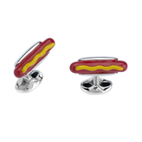 Sterling Silver Hotdog Cufflinks