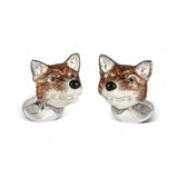 Sterling Silver Fox Head Cufflinks