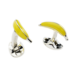 Sterling Silver Banana Cufflinks