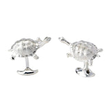 Sterling Silver Galapagos Tortoise Cufflinks