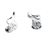 Sterling Silver Saddle Cufflinks