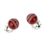 Sterling Silver Cricket Ball Cufflinks