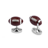 Sterling Silver American Football Cufflinks