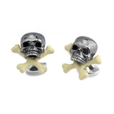 Sterling Silver Skull & Cross Bone Cufflinks