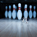 Sterling Silver Bowling Ball And Skittles Cufflinks